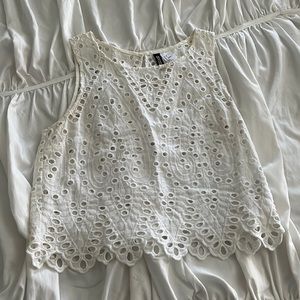 H&M Eyelet Top